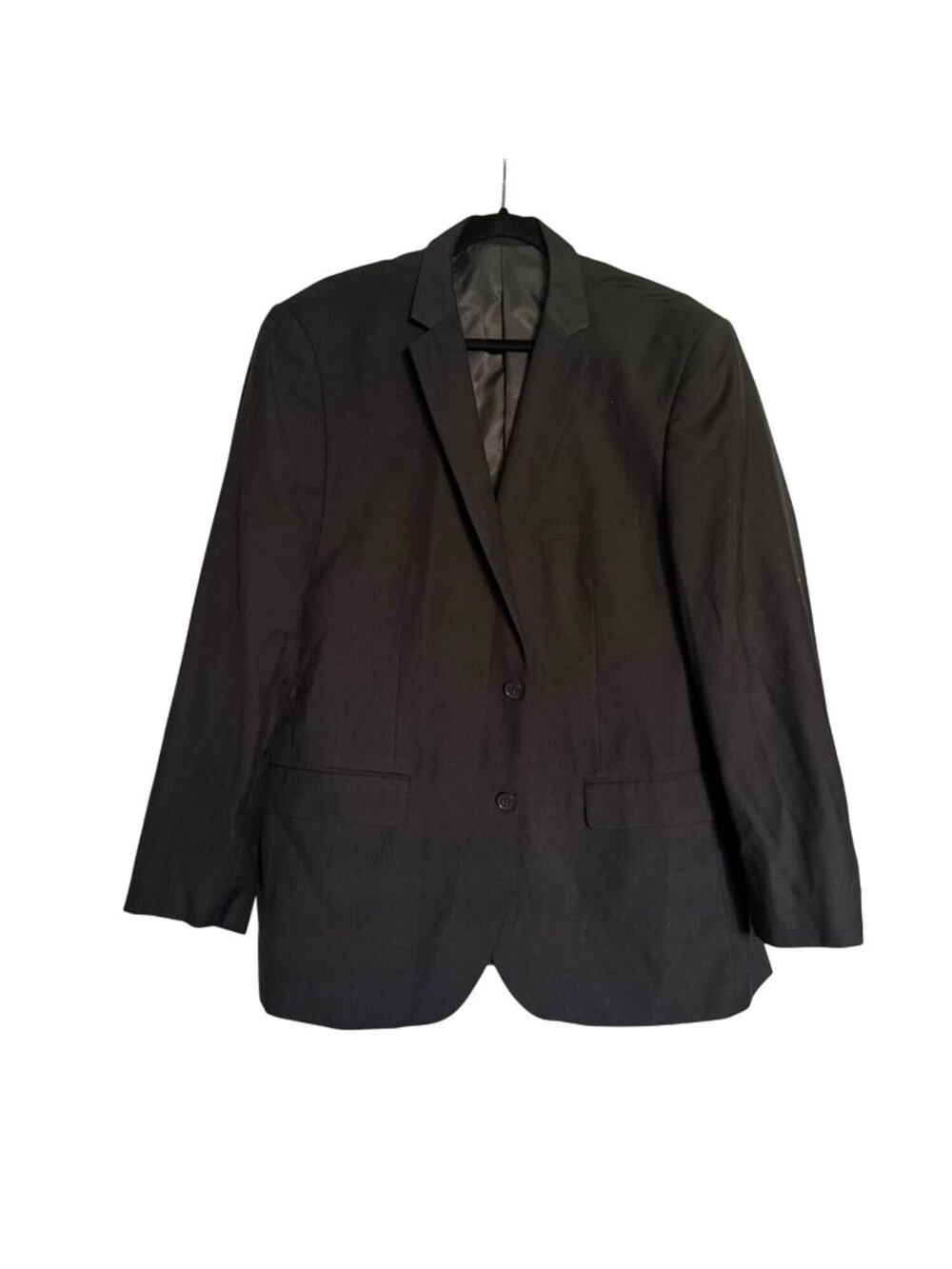 Alain Dupetit Mens Charcoal Blazer 46R/40W Single Breasted Fully Lined Business